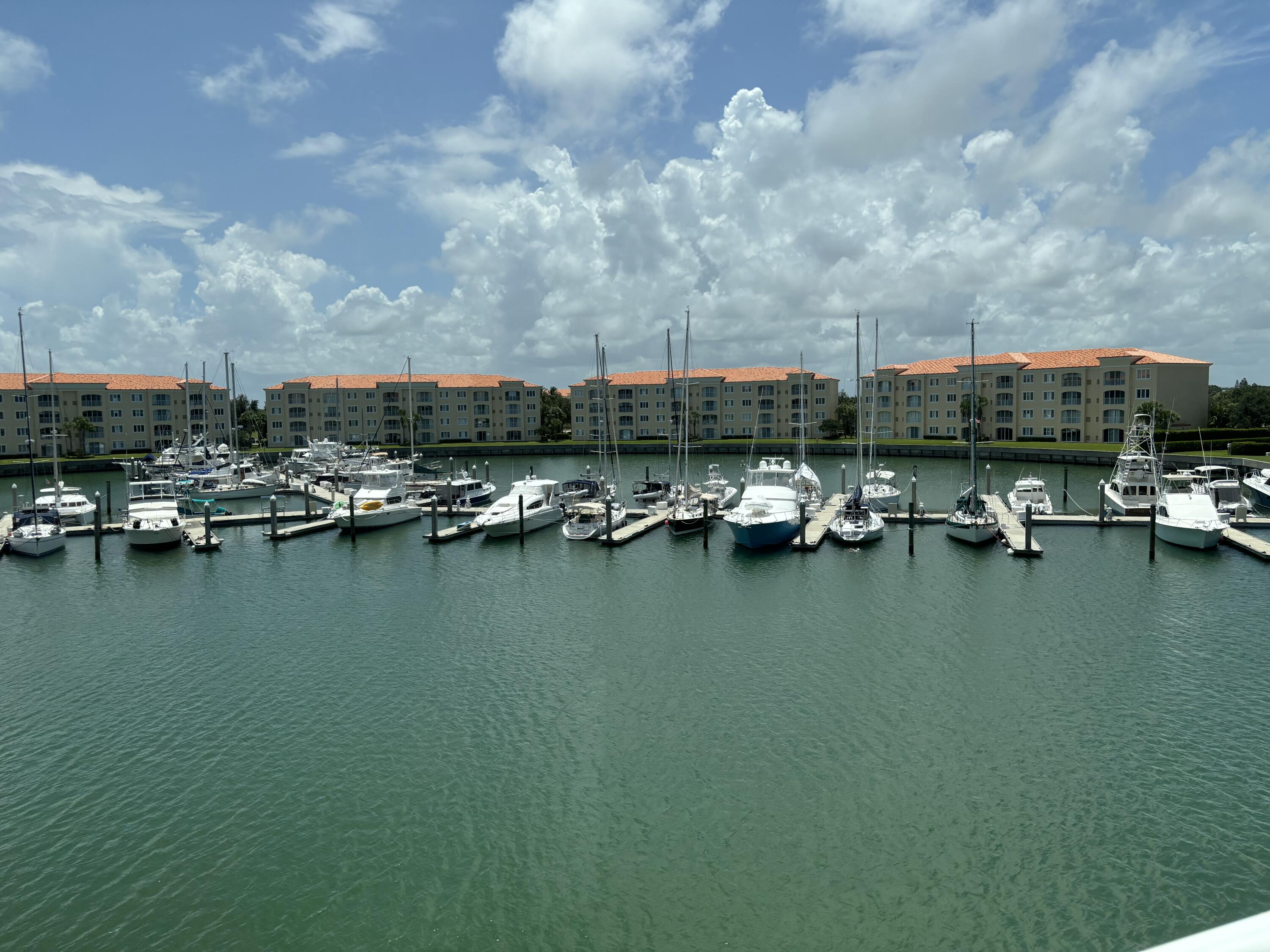 a view of ocean and building