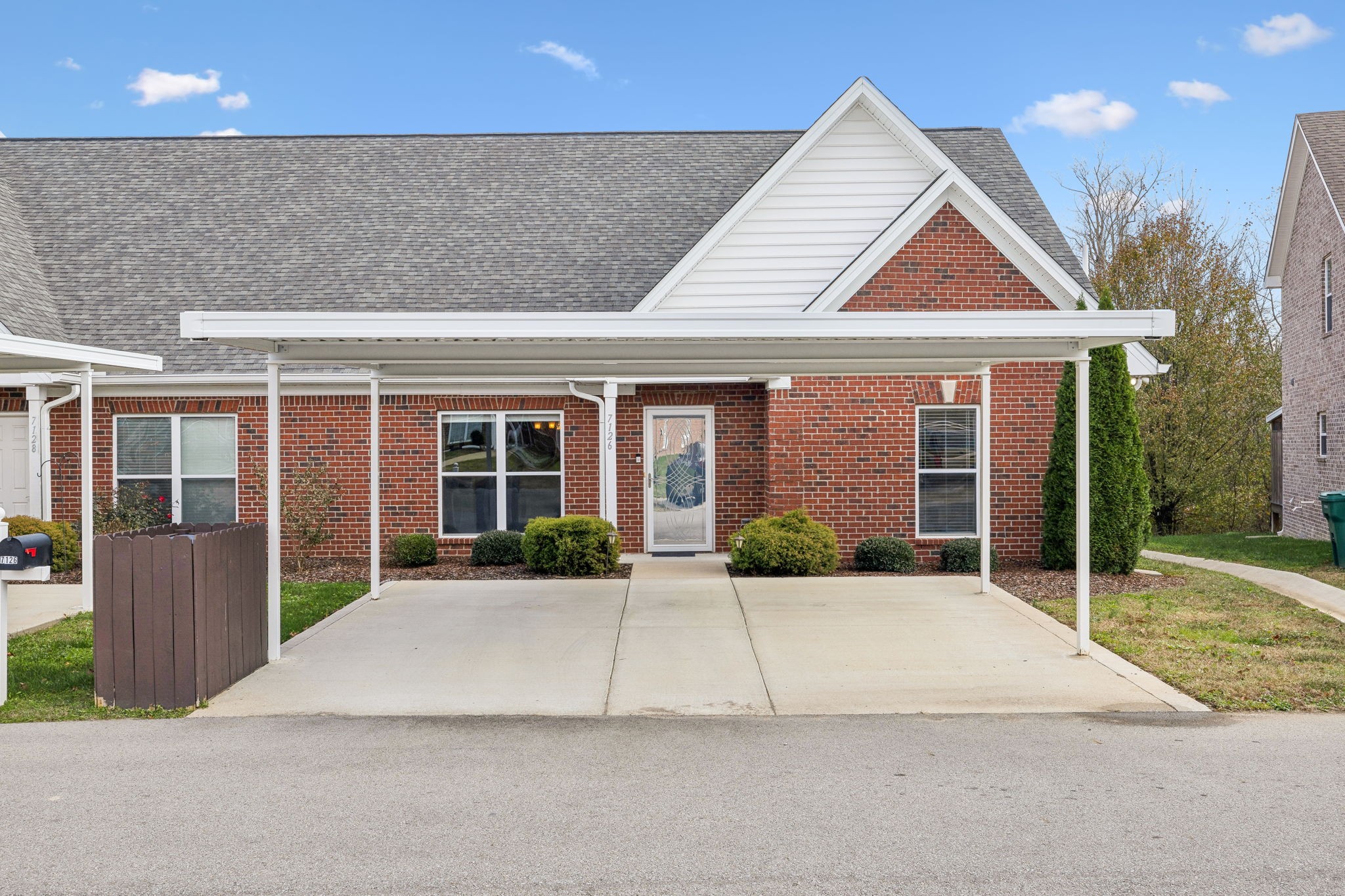 front view of house with a yard