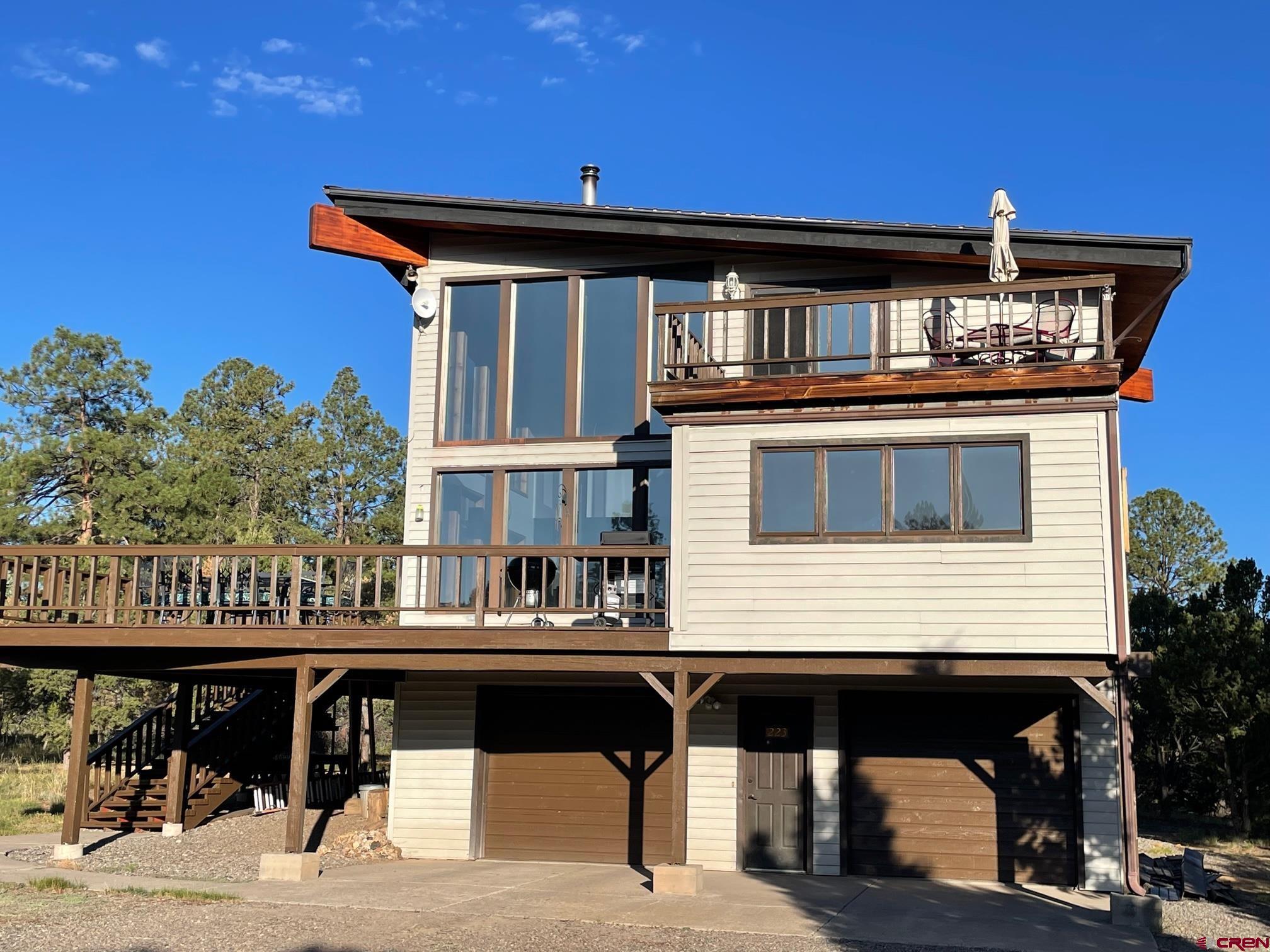 a house view with a outdoor space