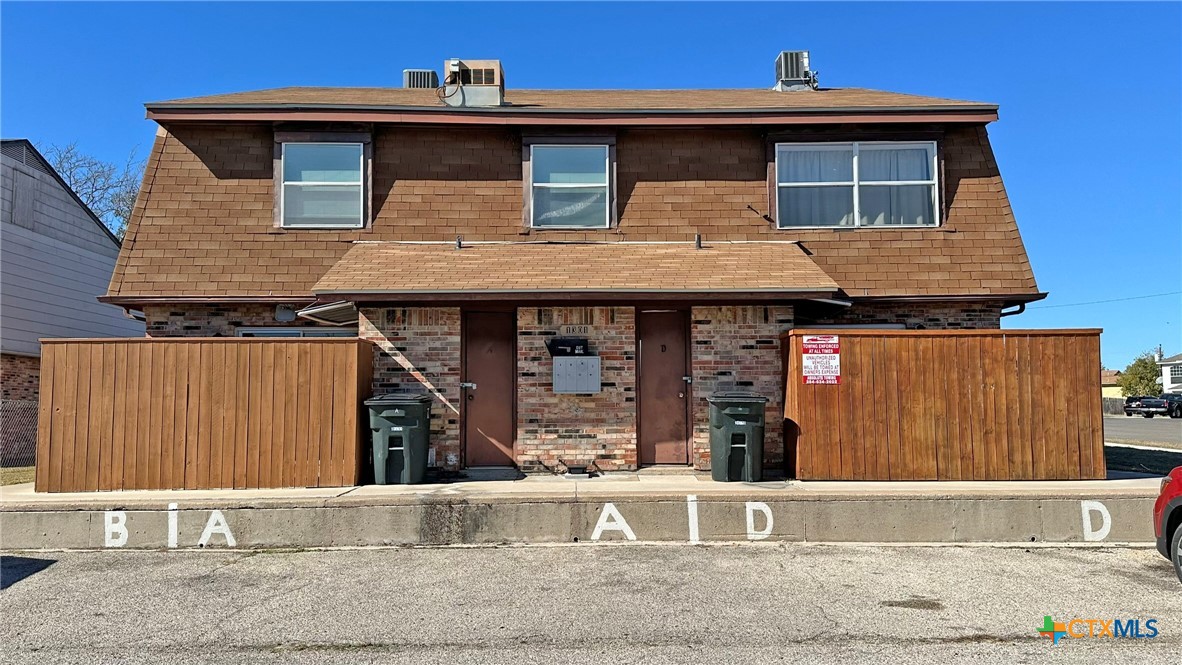 a front view of a house