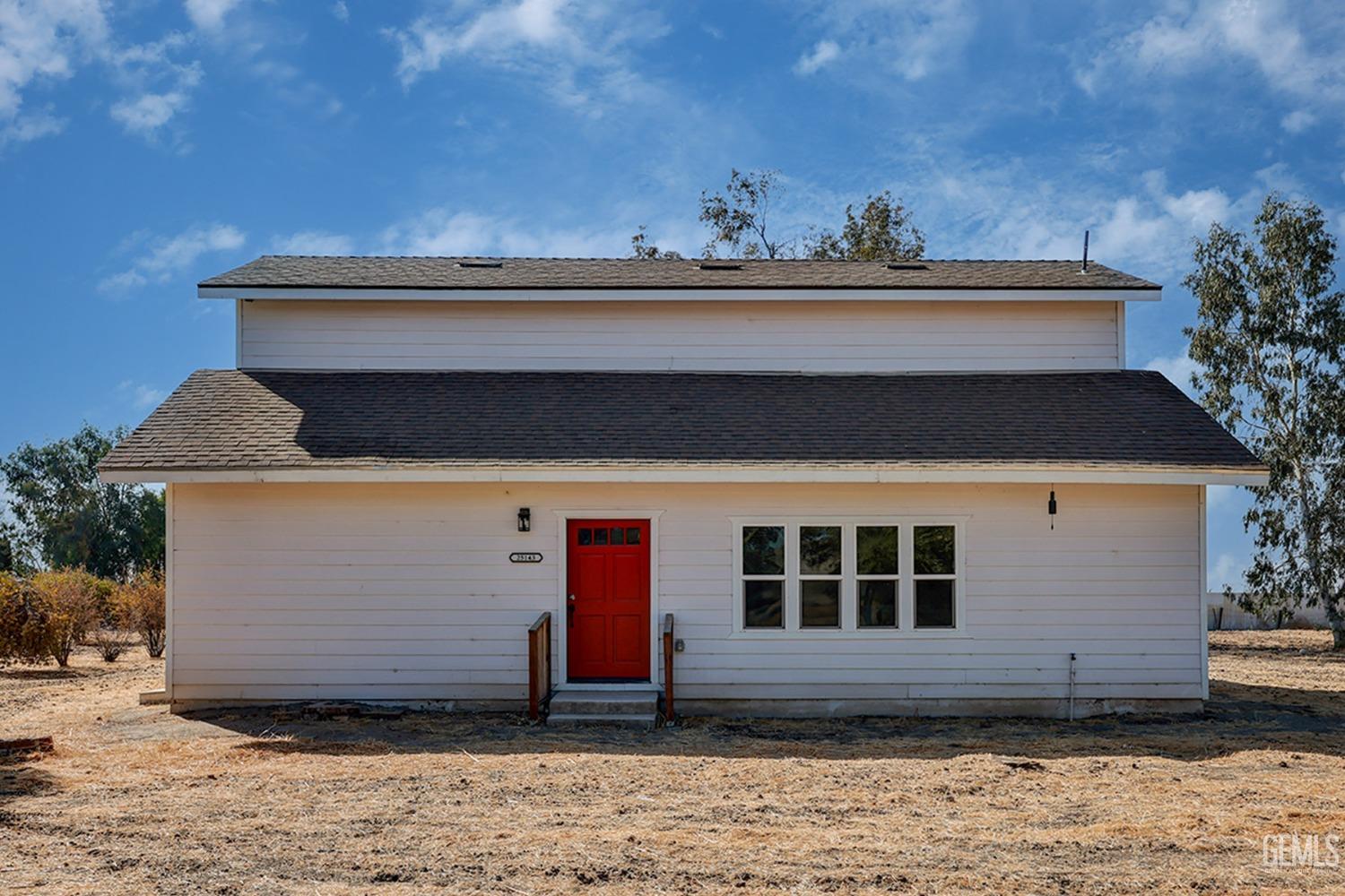 a front view of a house