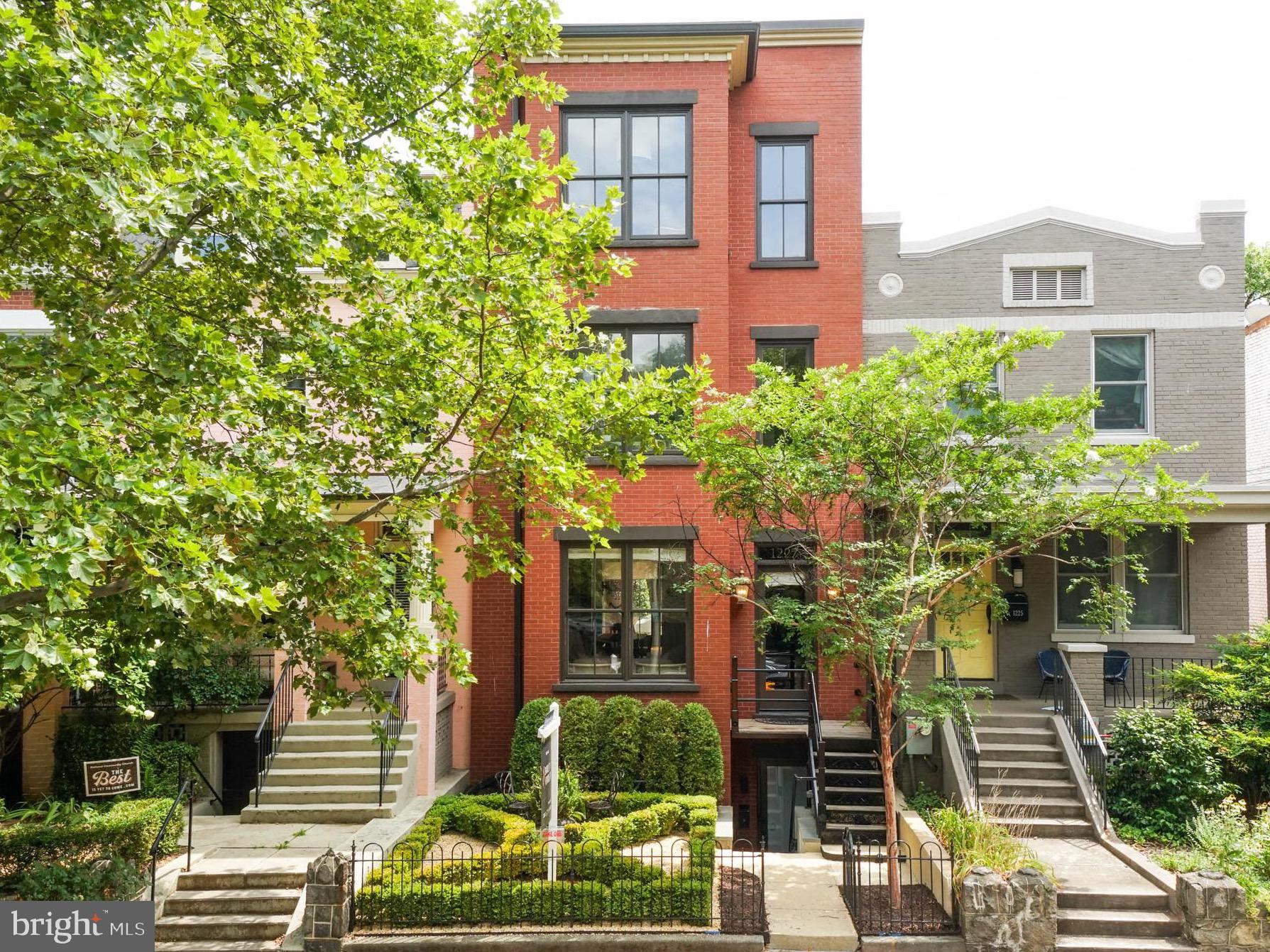 a house view with a garden space