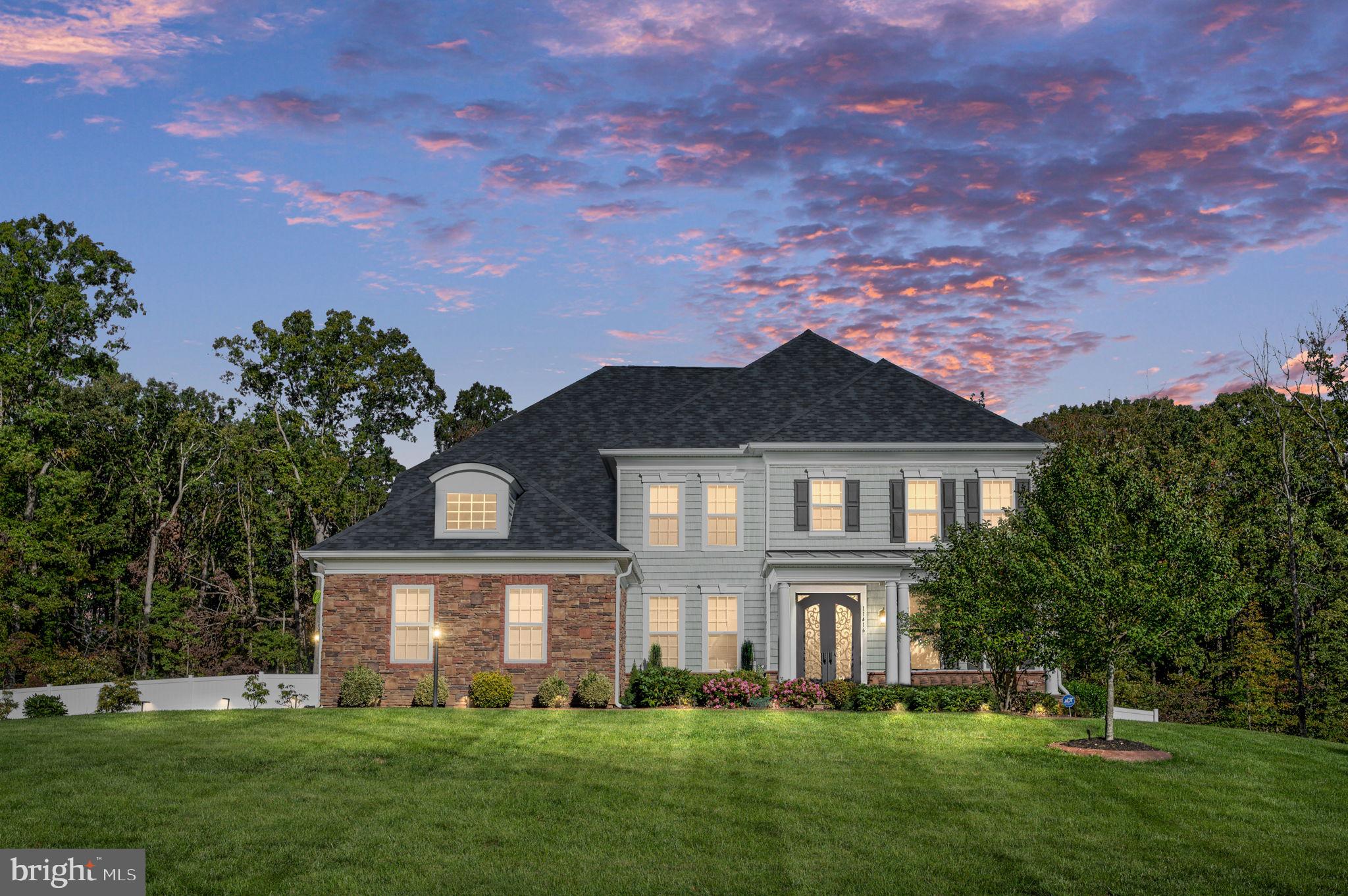 front view of house with a yard