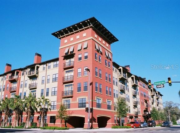 a front view of a building