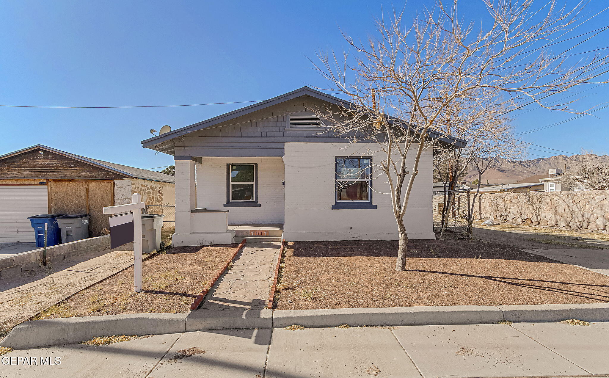 a view of a house with a patio