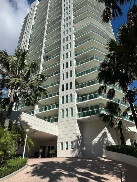 a view of a building with many windows