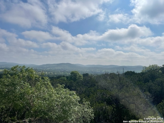 a view of a city and mountains