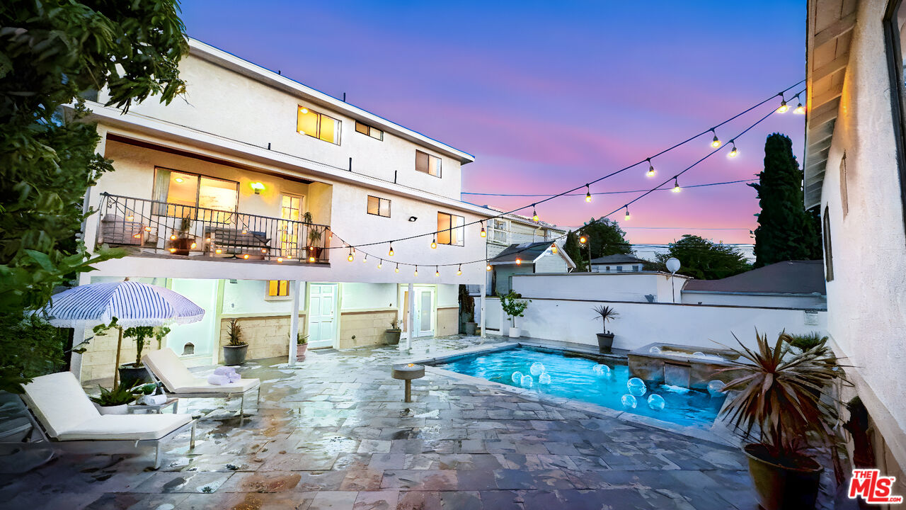 a view of a house with a patio