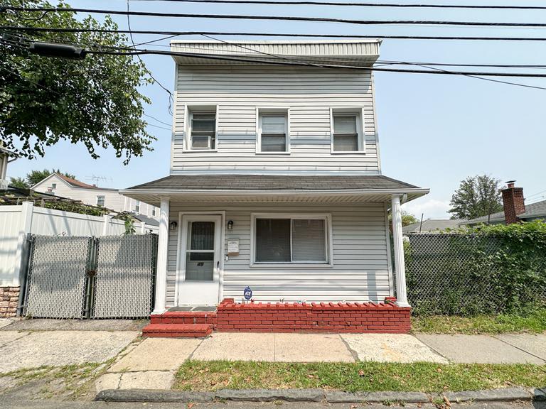 a front view of a house