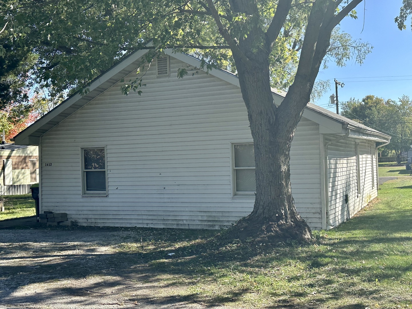 a view of a small house