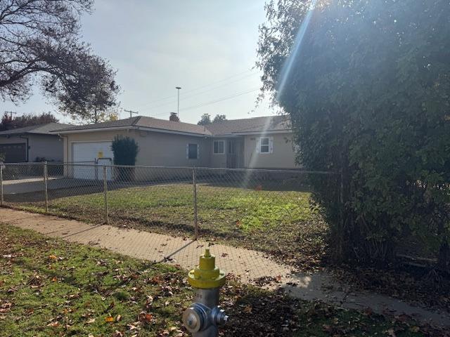 a backyard of a house