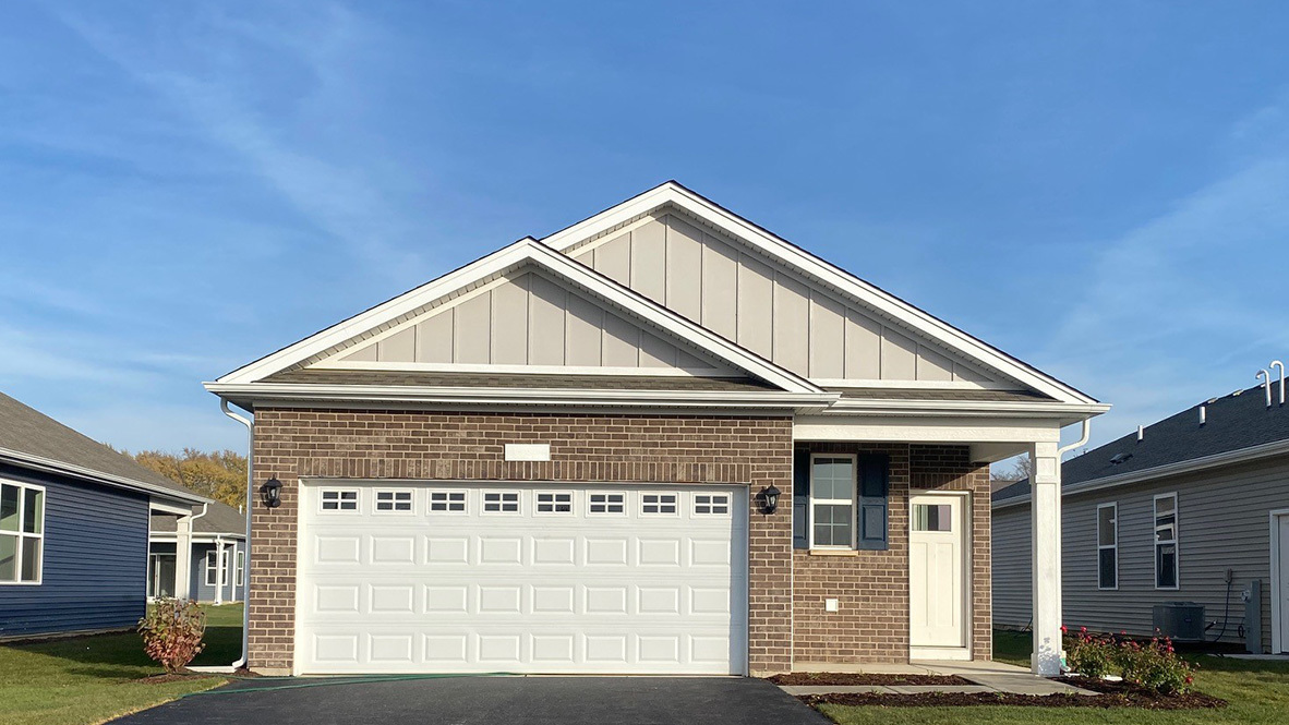 a front view of a house