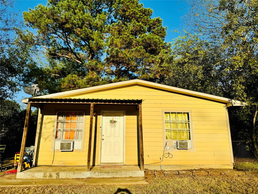 a front view of a house