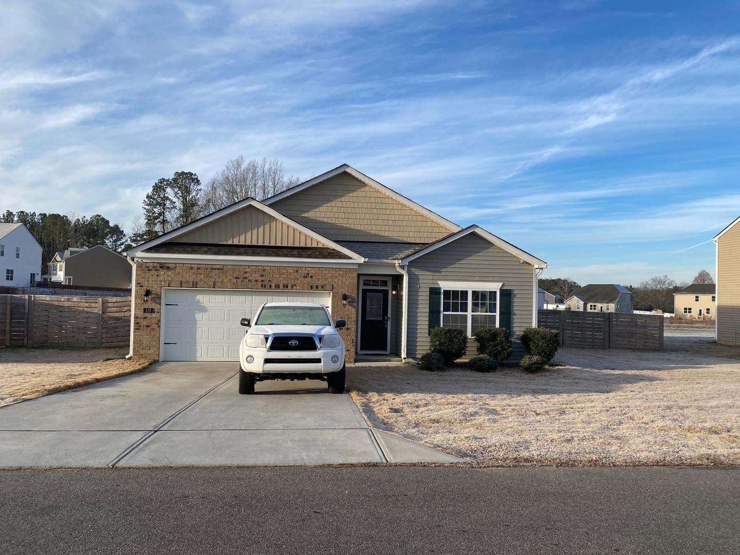 a car parked in front of house