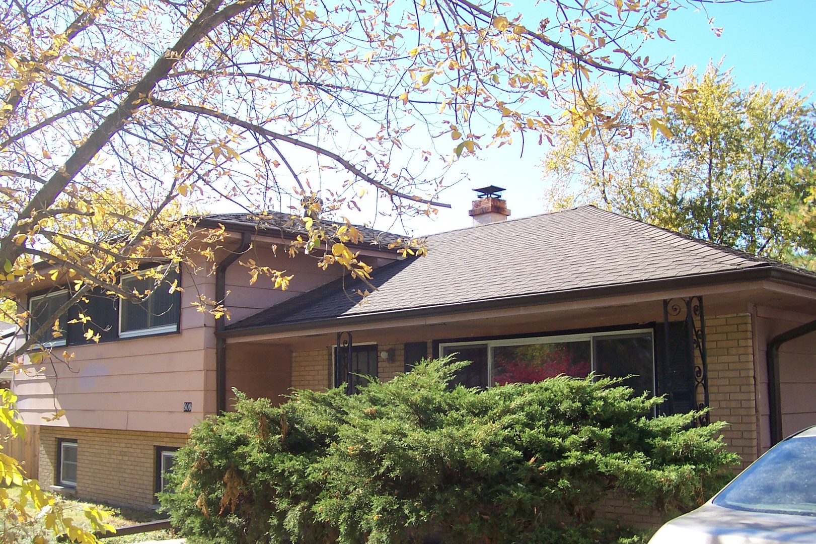 front view of a house with a small yard