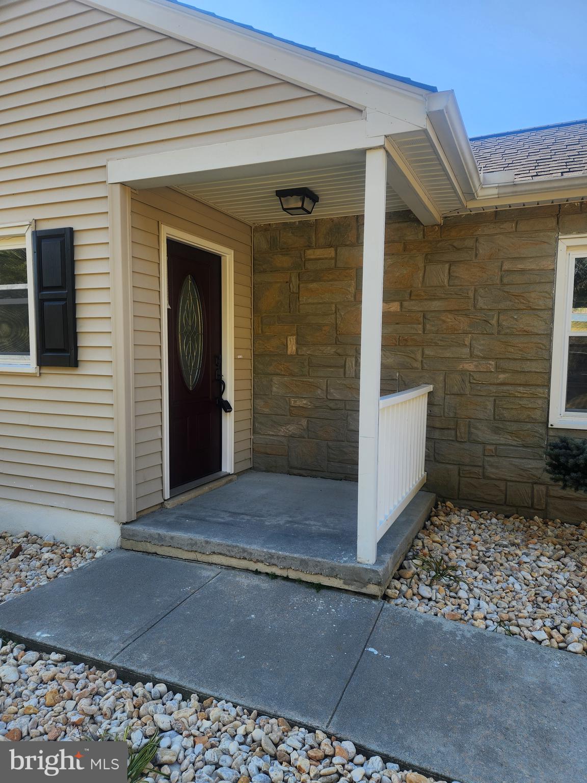 a front view of a house