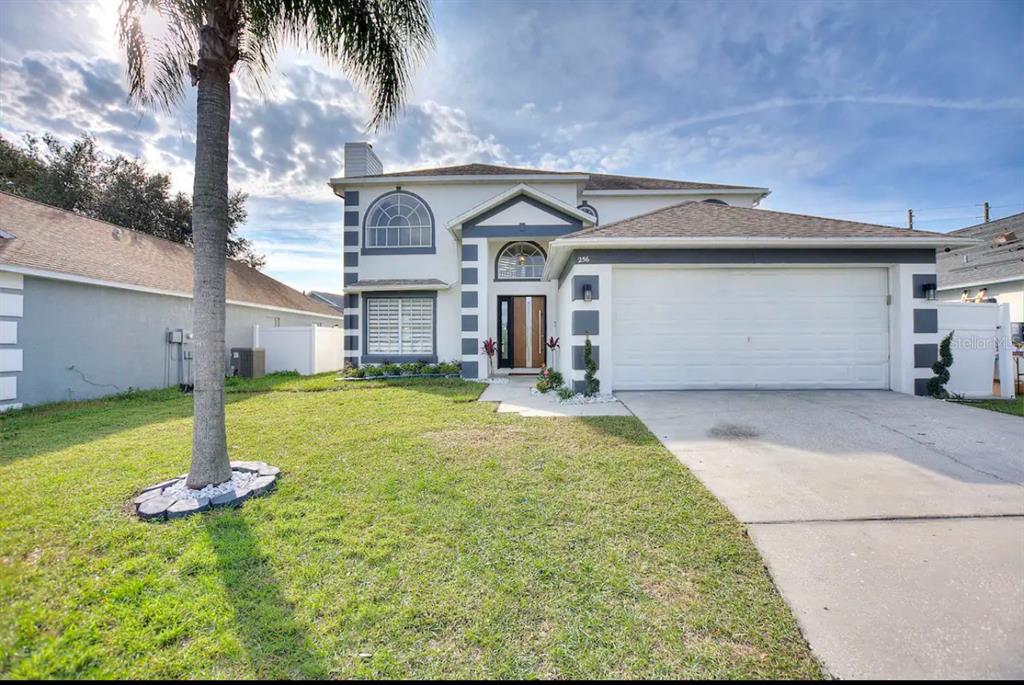 a front view of house with yard