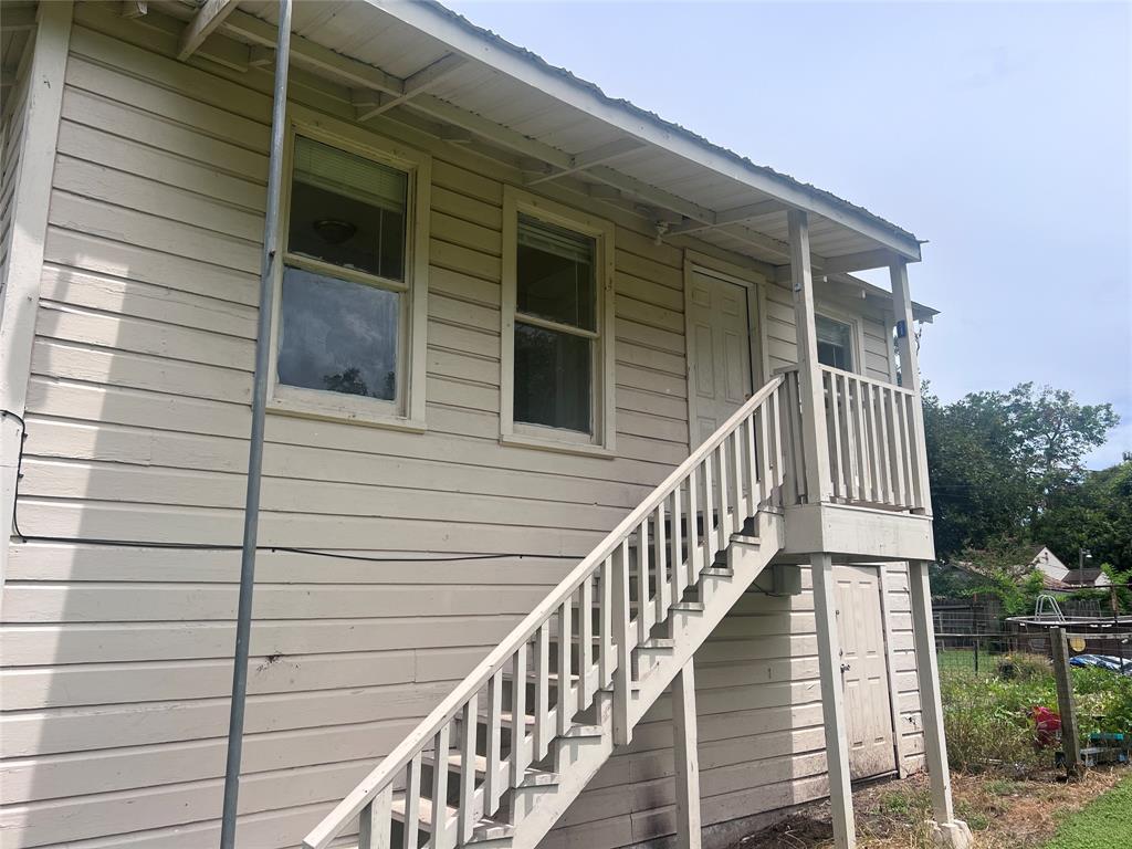 a view of a house with a window