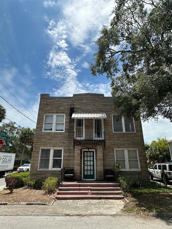 a front view of a house