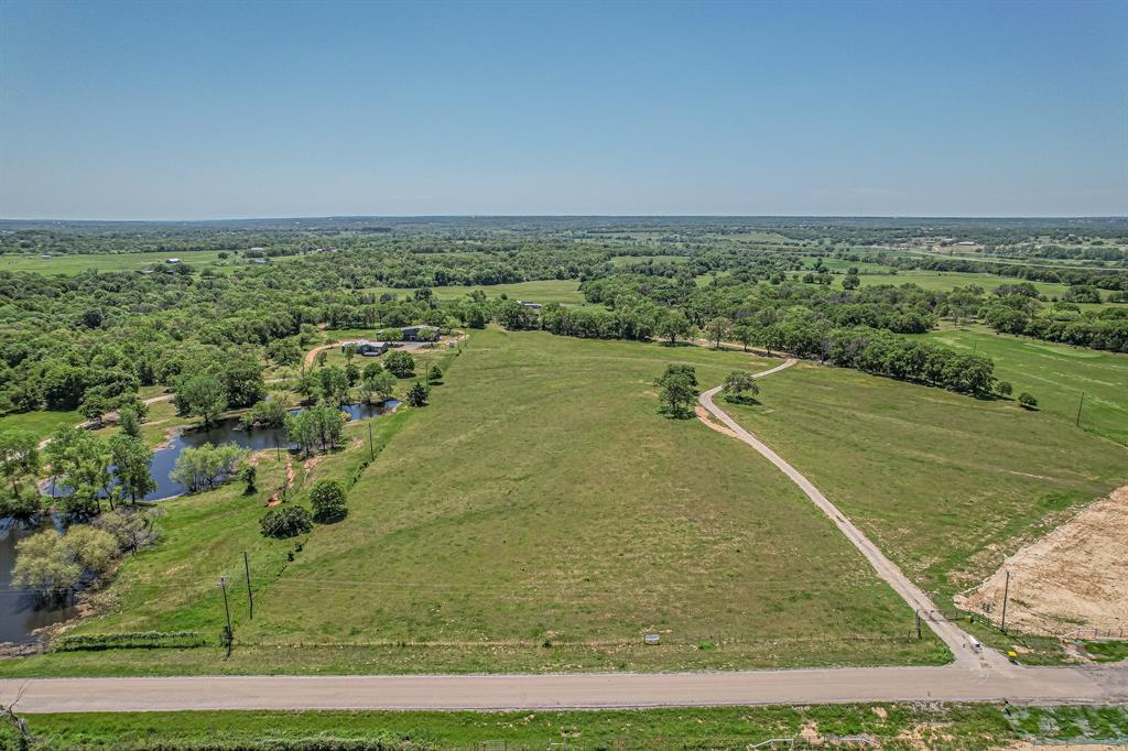 an aerial view of a houses