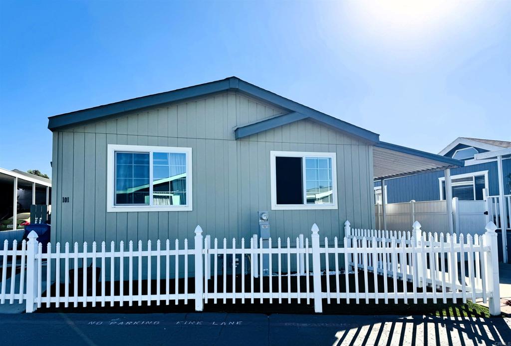 a front view of a house