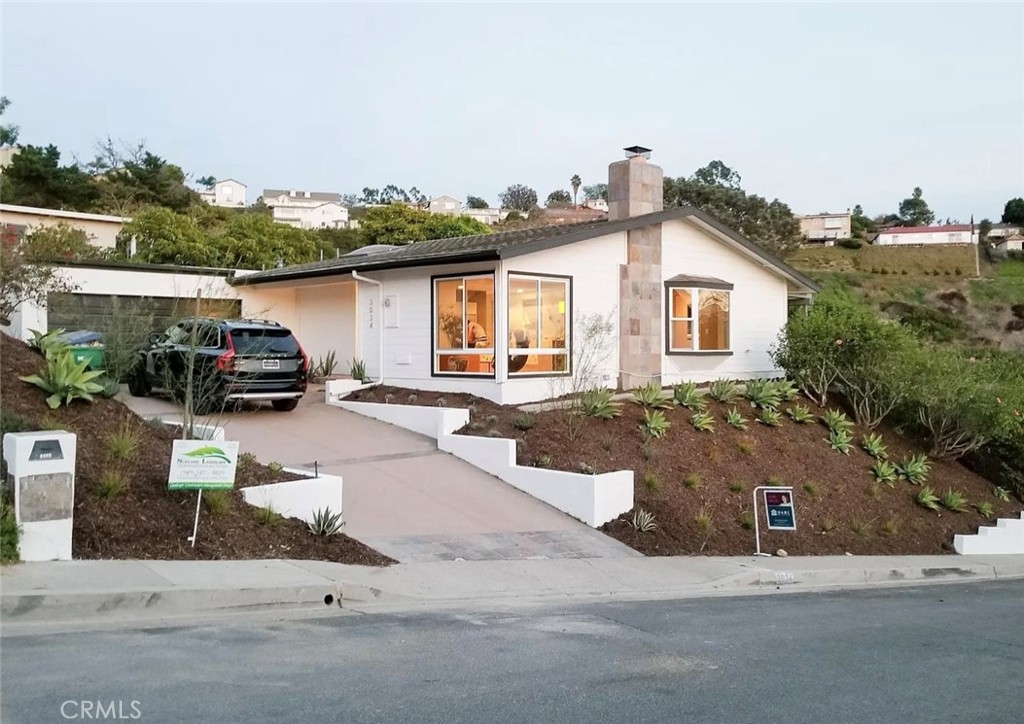 a view of a house with a patio