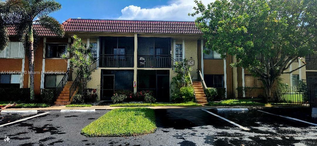 a front view of a house