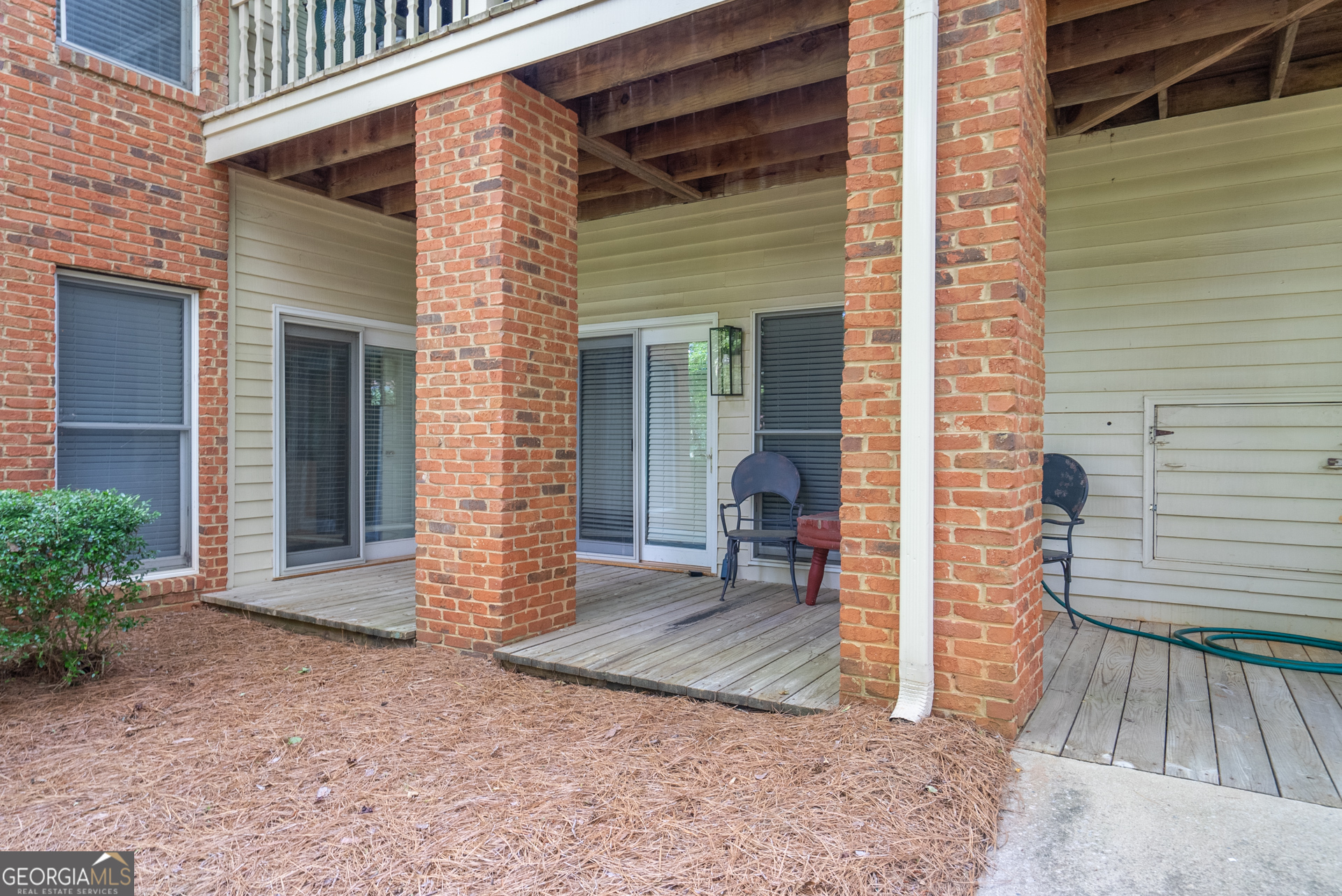 a view of a house with a patio