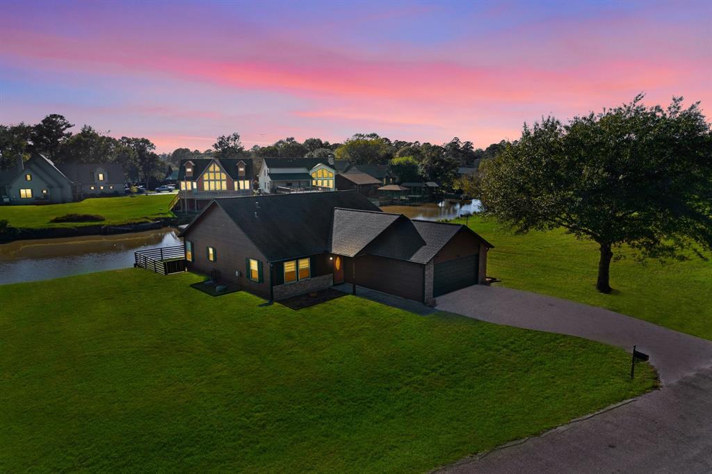 a house view with a garden space