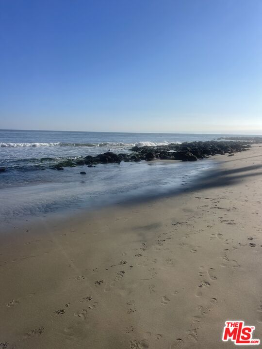 a view of beach and ocean