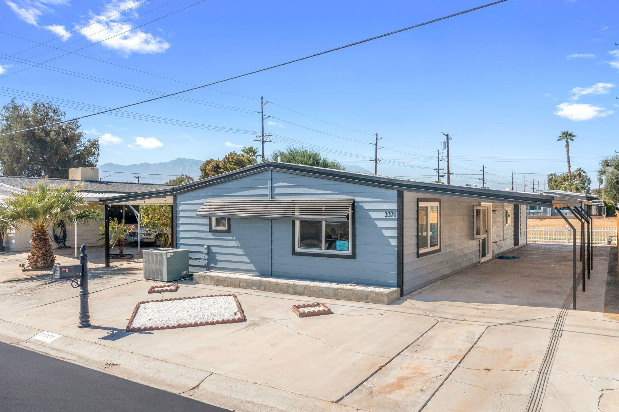 a house view with a outdoor space