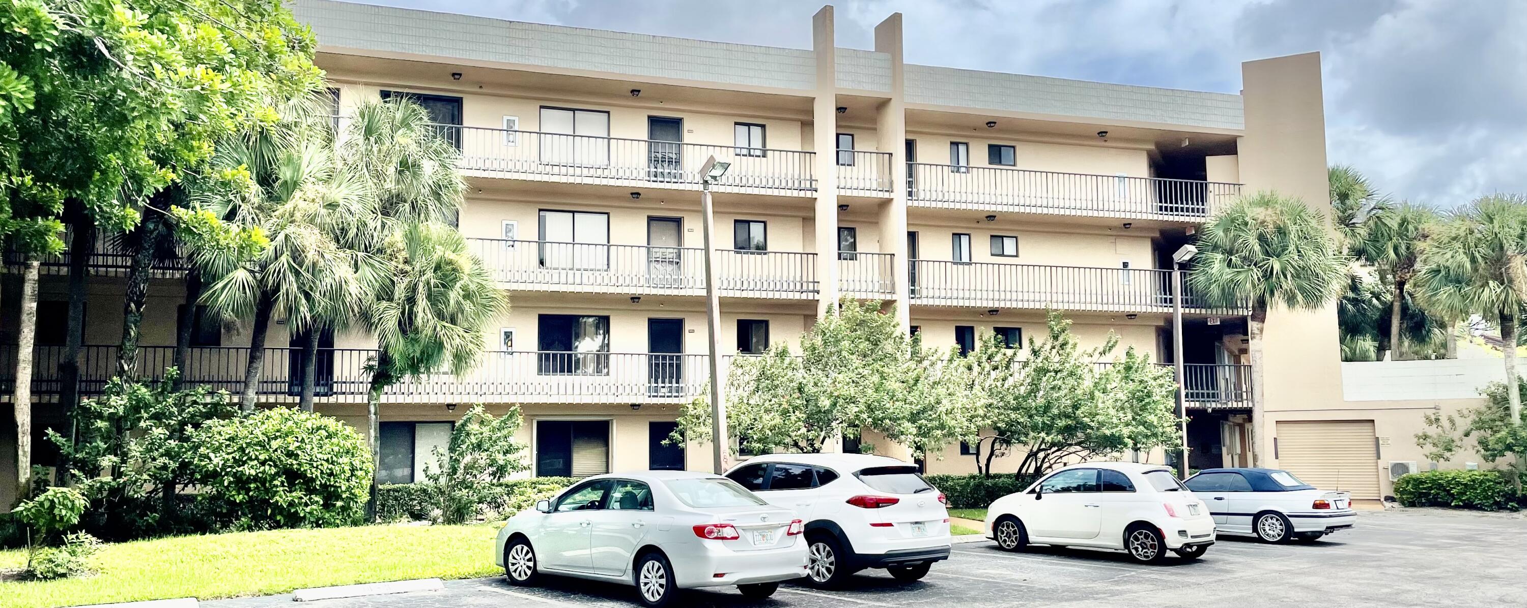 a car parked in front of a building