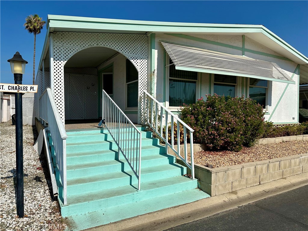 a view of front door and deck