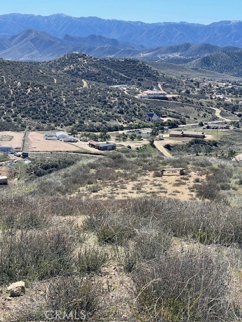 a view of city and mountain