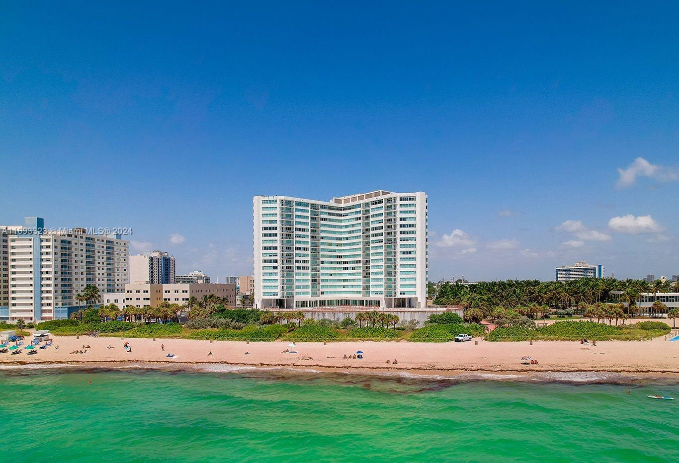 a view of a city with tall buildings