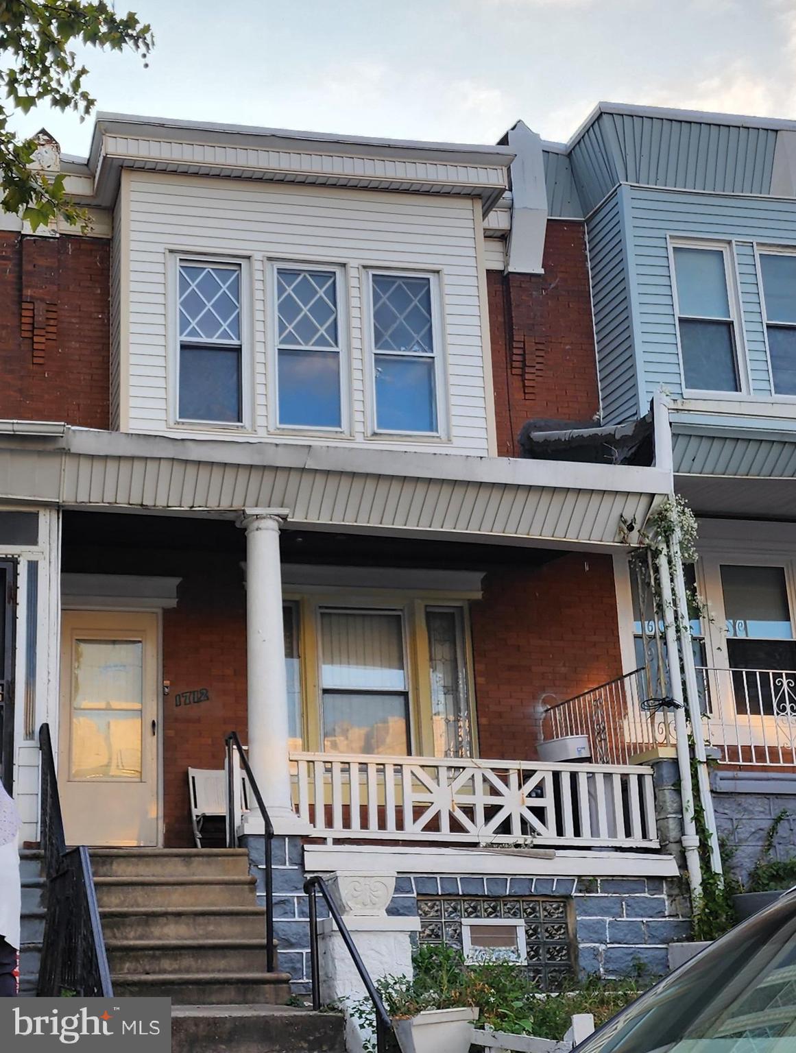 a front view of a house