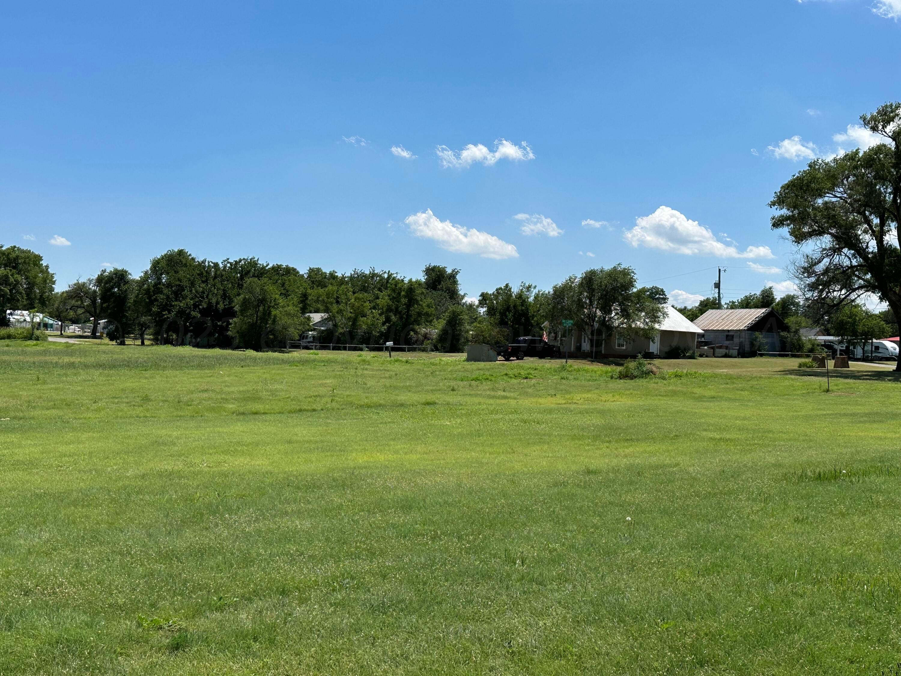 a view of a green field