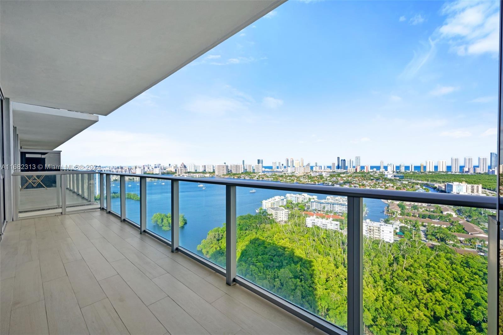 a view of a balcony