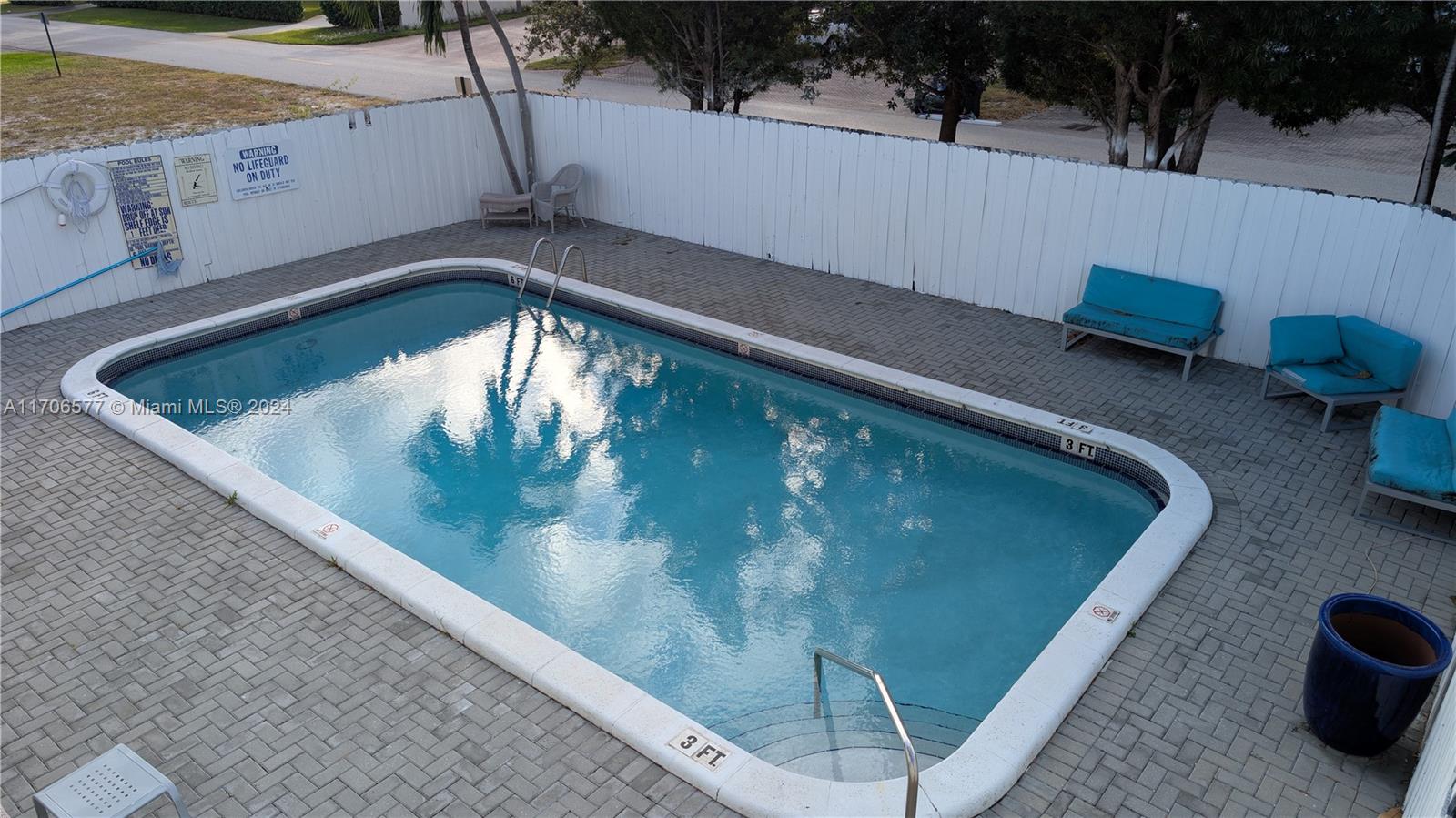 a view of a swimming pool