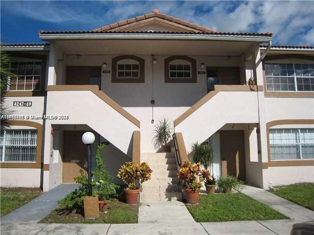 a front view of a house