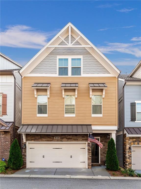 a front view of a house