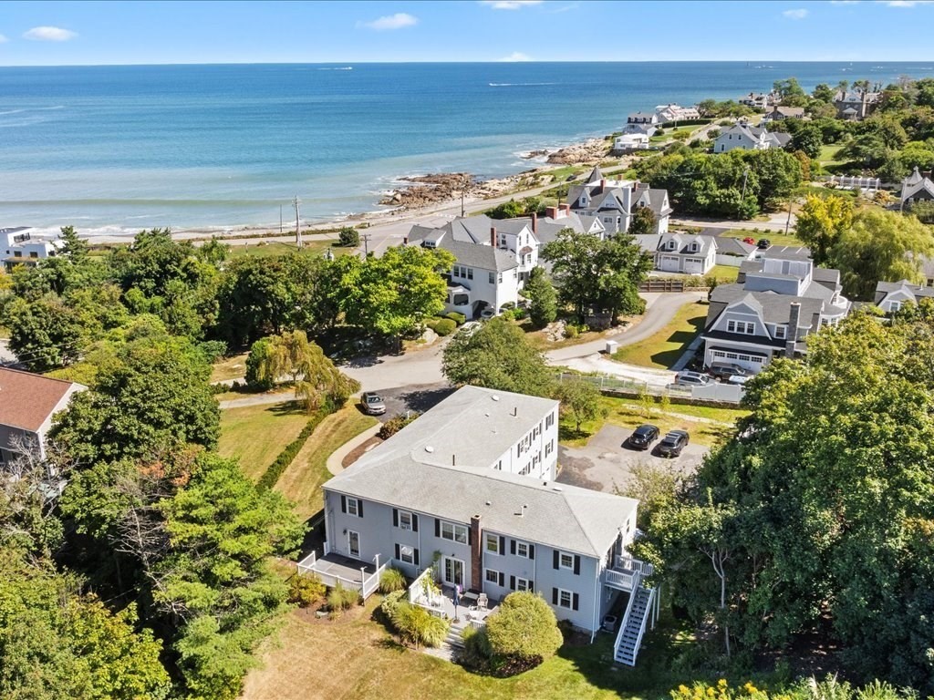 a view of a house with a ocean view