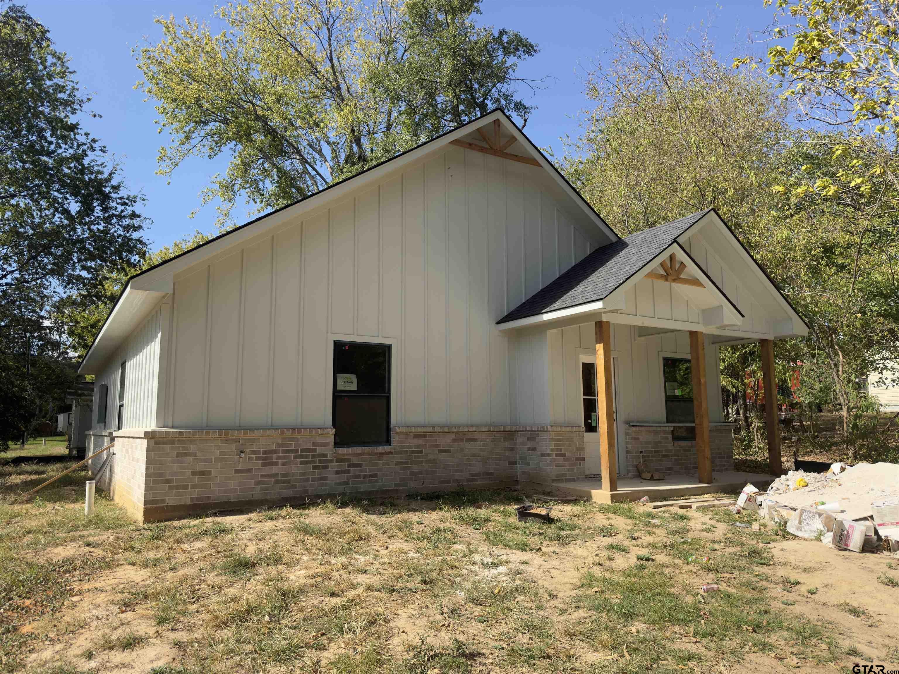 a front view of a house