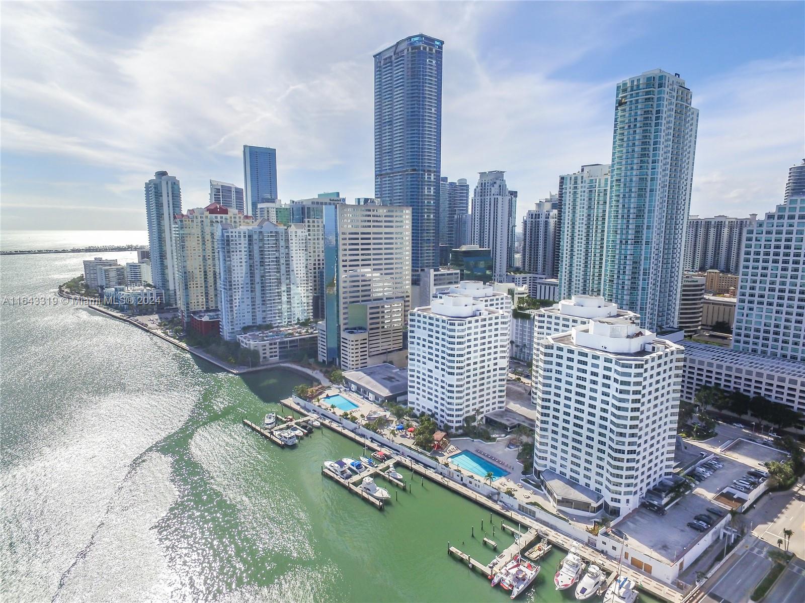 a view of a city with tall buildings