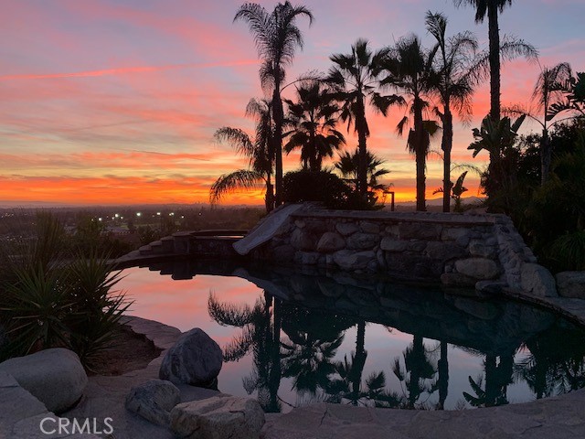 a view of a outdoor space with mountain view