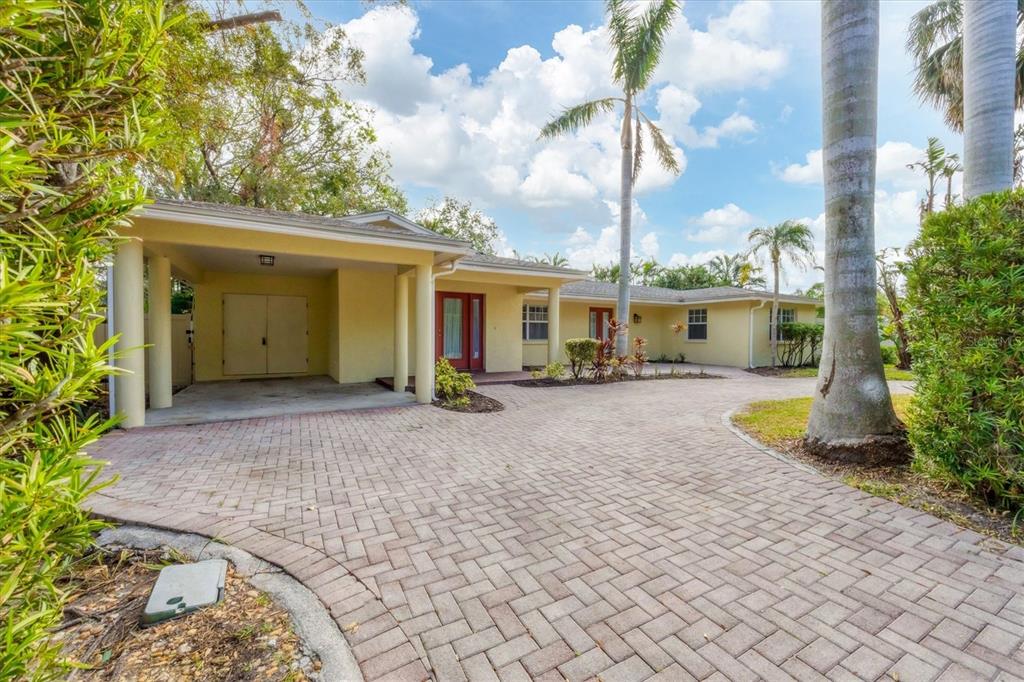 a view of a house with a patio