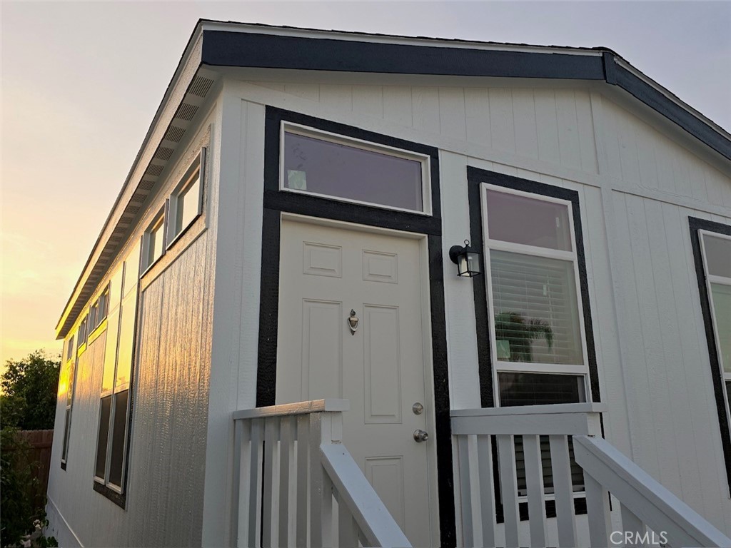 a front view of a house