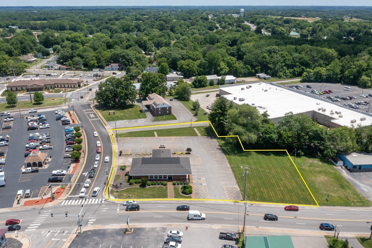 an aerial view of tennis pool