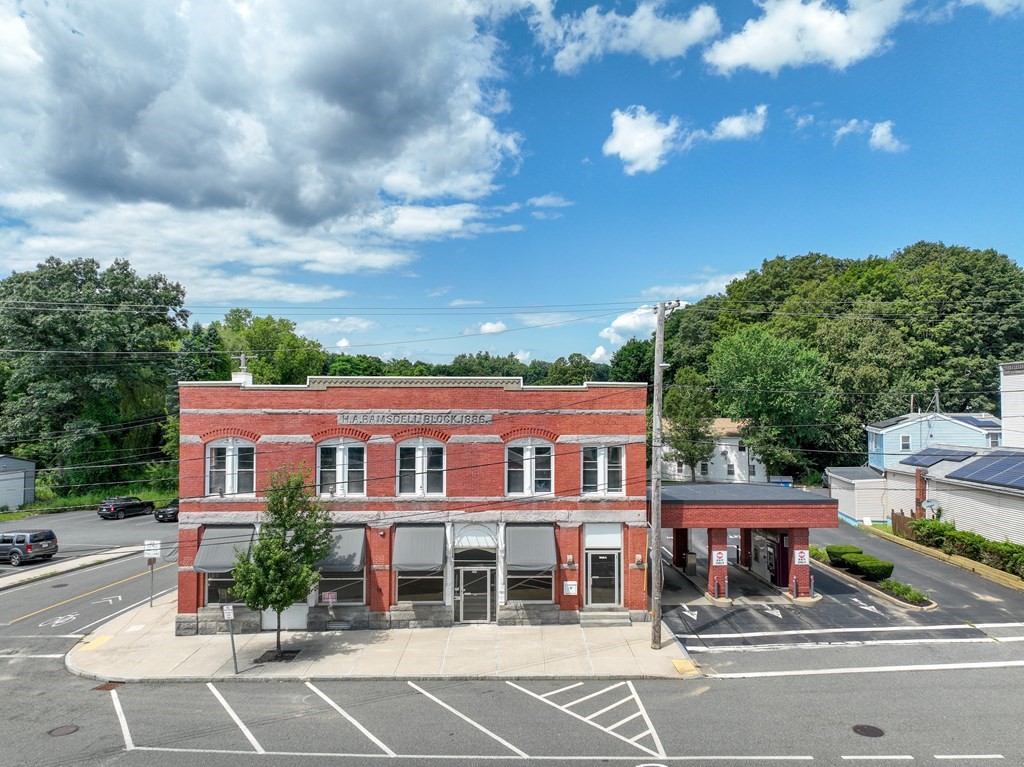 a view of building with street view