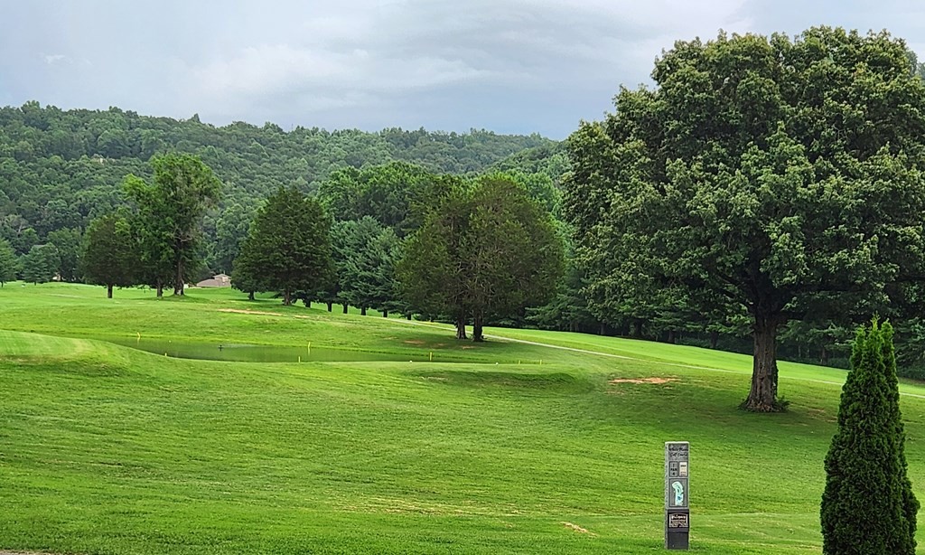 a view of a golf course